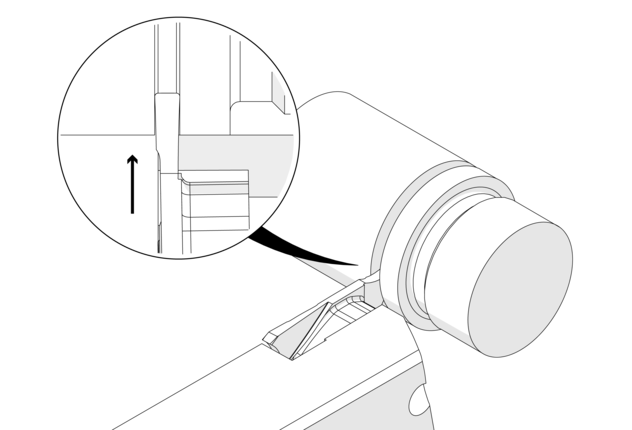 Außen und innen mit größerem Durchmesser