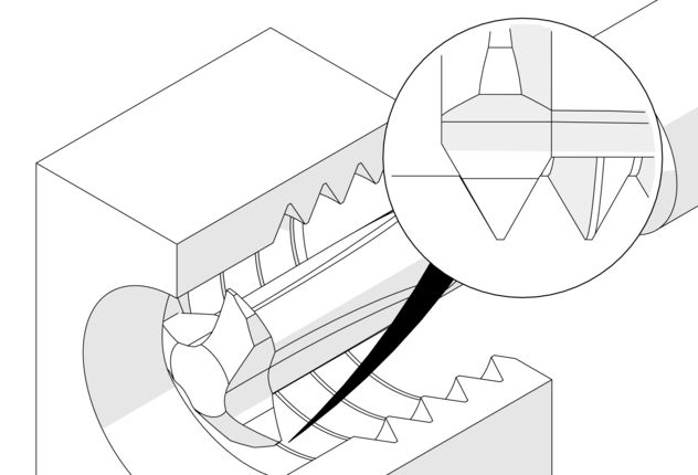 Metric ISO, Partial profile, internal