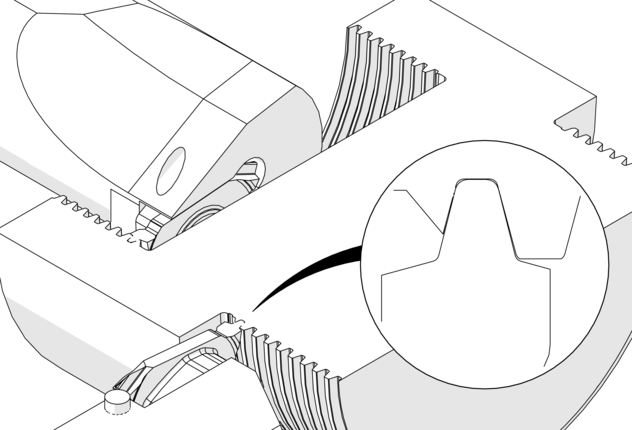 Trapezoidale, profilo completo, esterno