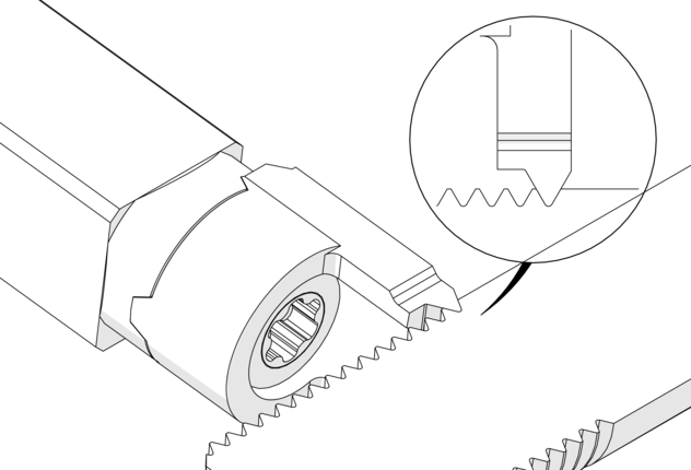 Metrisch ISO, Teilprofil, Außen