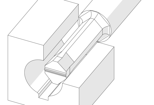 45° Deburring of Key Ways 