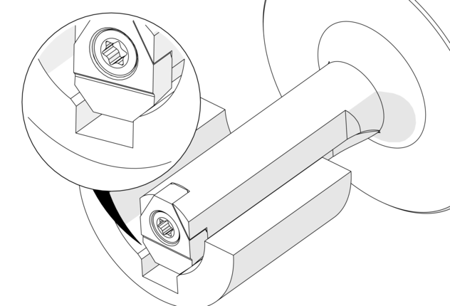 45° Deburring of Key Ways 