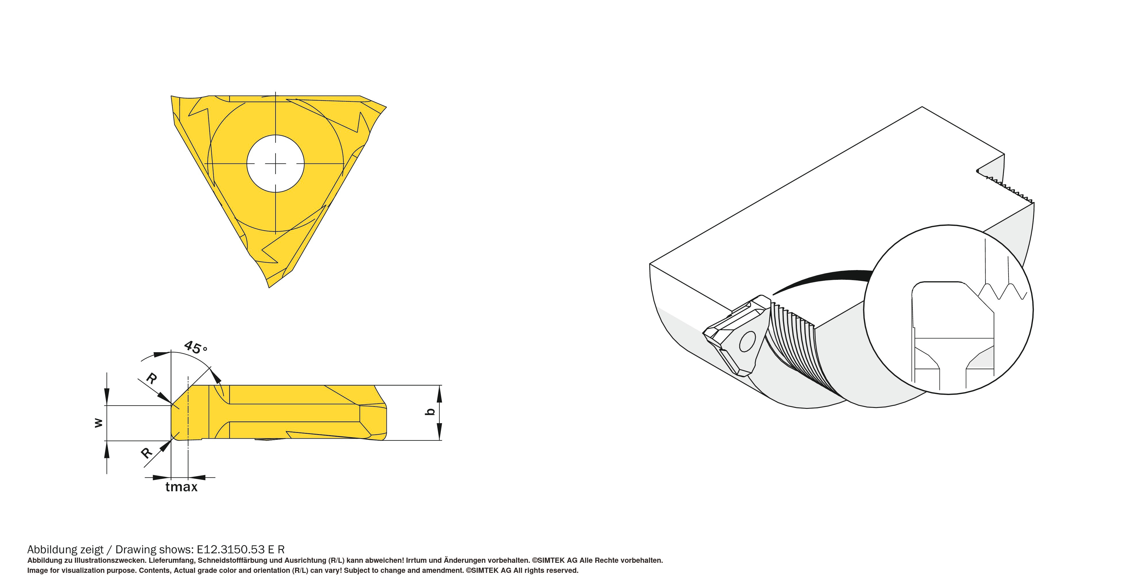 simturn E12 Indexable Insert
