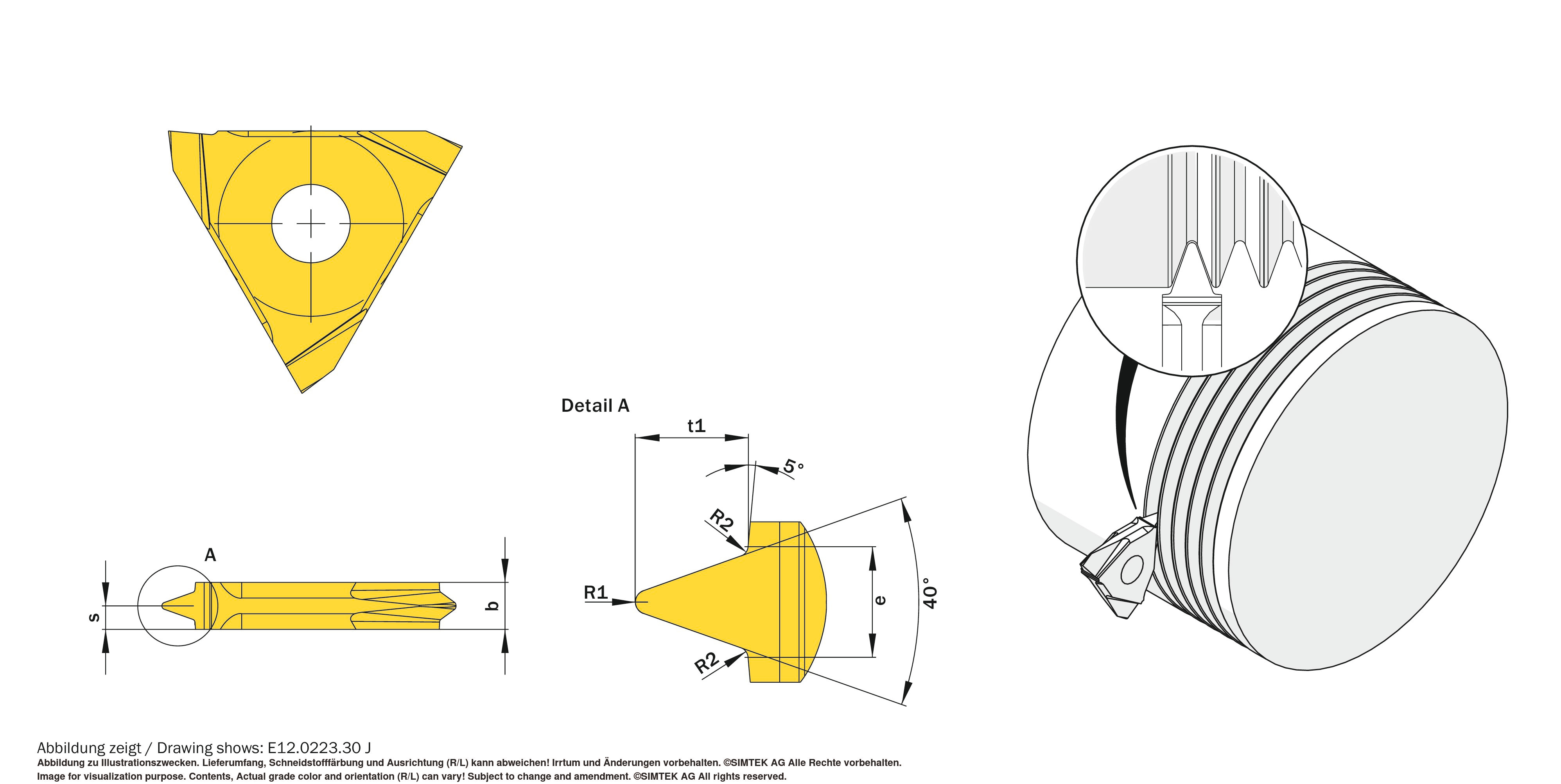 simturn E12 Indexable Insert