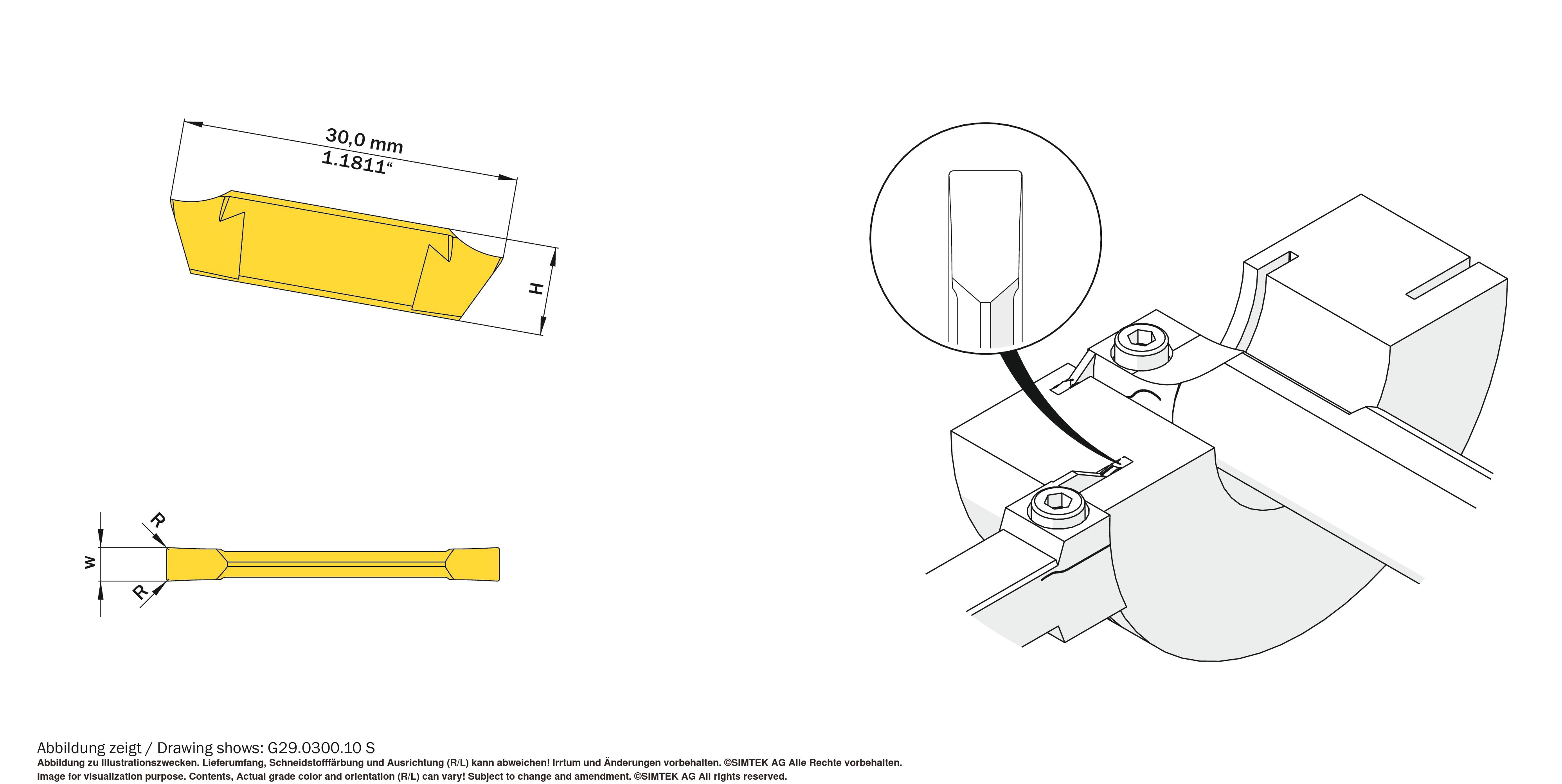 Plaquita indexable simturn GX